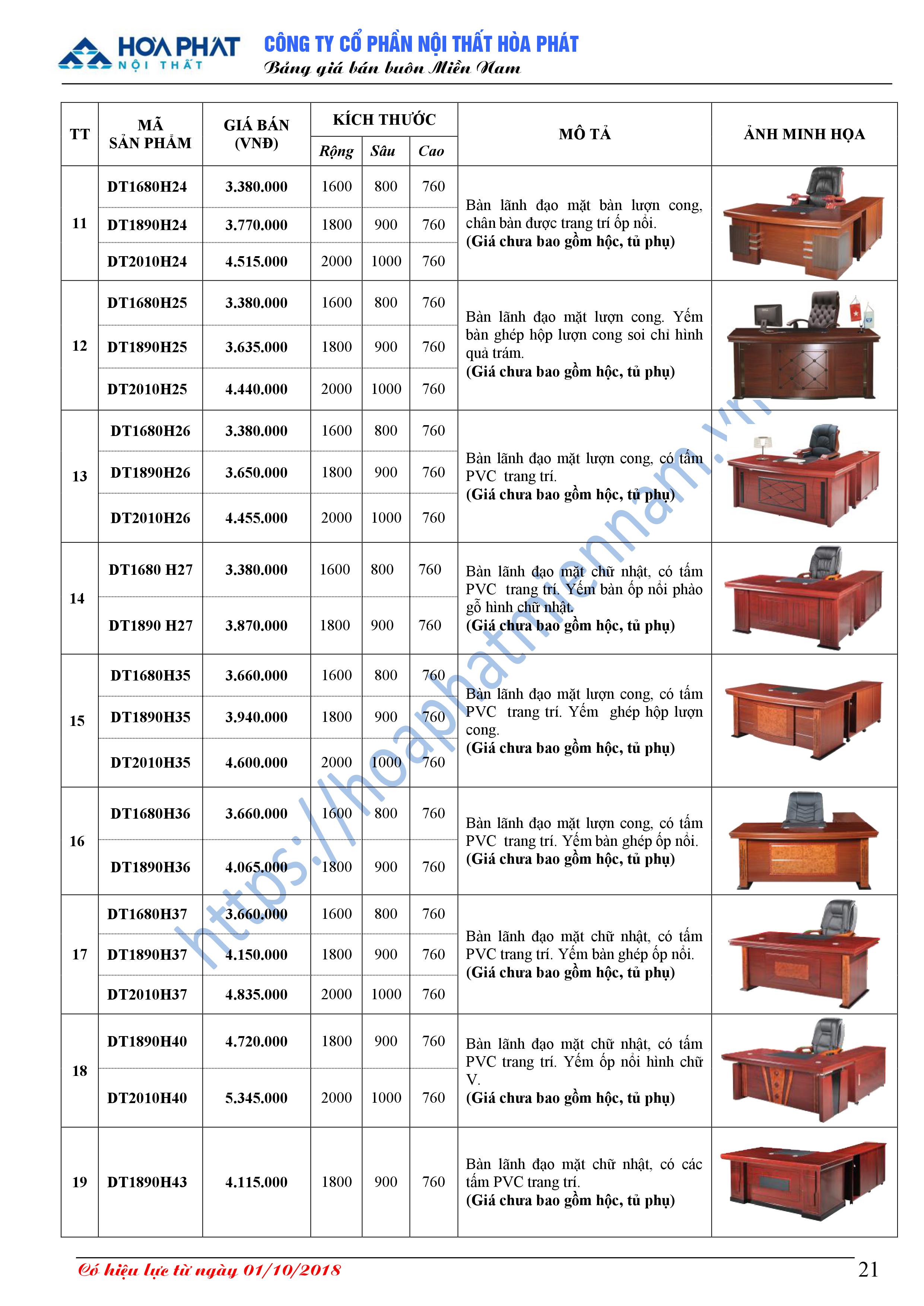 Bang bao gia ban giam doc hoa phat 5