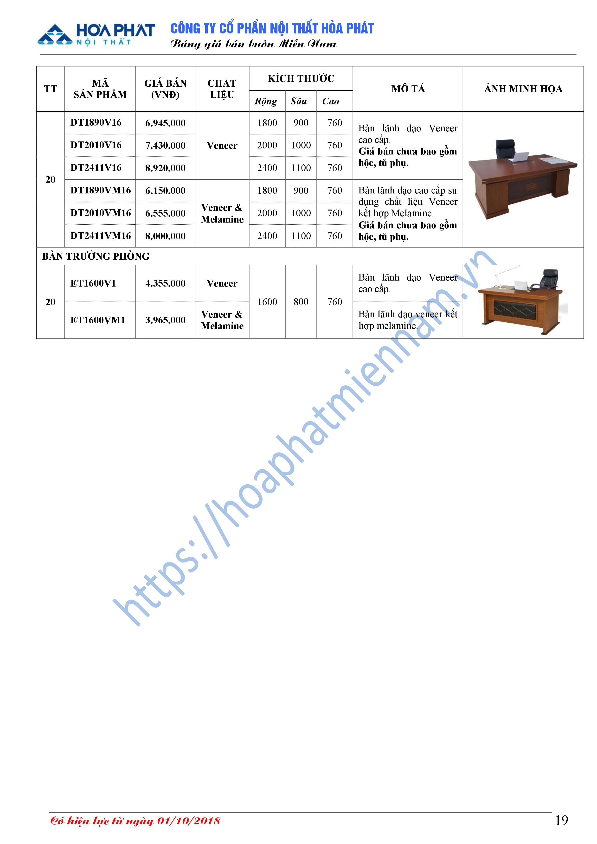 bao gia ban van phong hoa phat 3