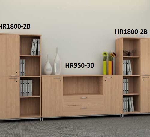 Tủ gỗ đựng hồ sơ HR1800-2B