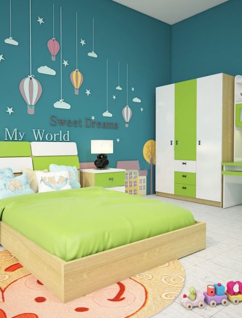 Bộ giường tủ phòng ngủ trẻ em GNE301