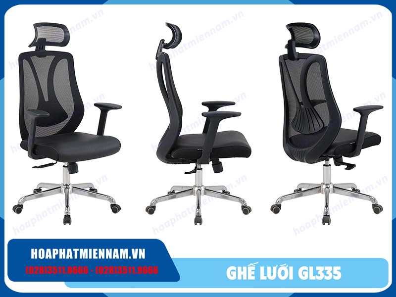 Ghế lưới có tựa đầu GL335