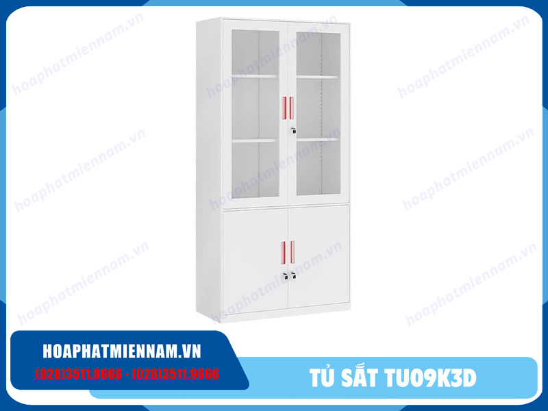 Tủ sắt cánh kính TU09K3D