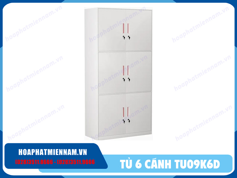 Tủ văn phòng sắt 6 cánh TU09K6D