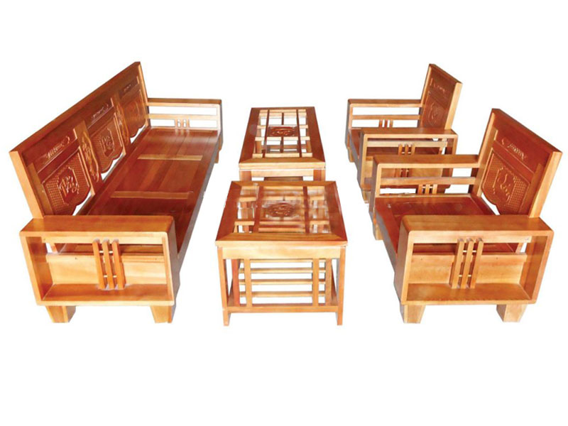 Kiểu dáng bàn ghế gỗ phòng khách phù hợp