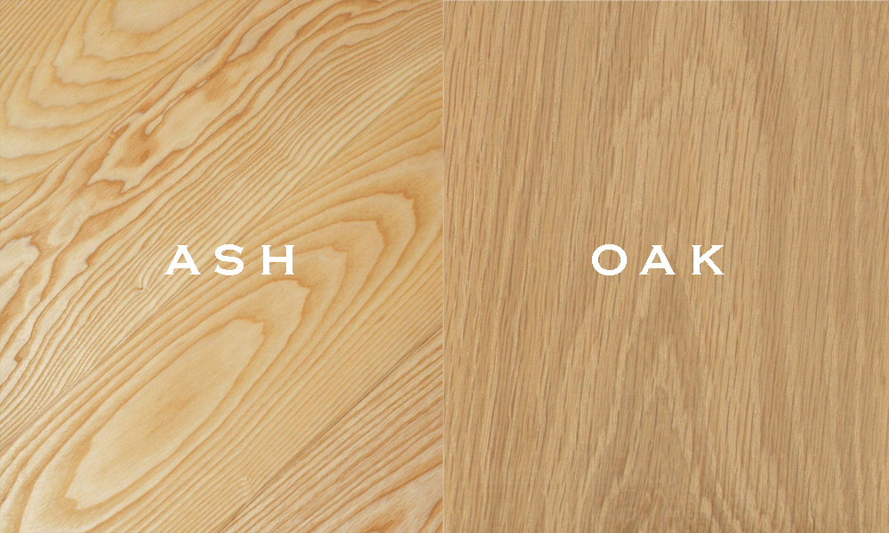 Hình ảnh so sánh vân gỗ của 2 loại gỗ sồi