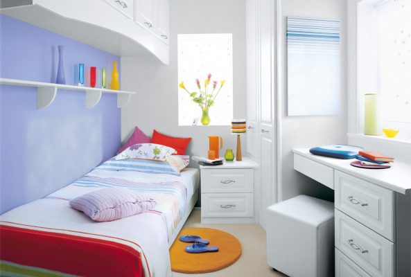 Không gian phòng ngủ nhỏ thoáng đảng với lối thiết kế vintage pha chút hiện đại