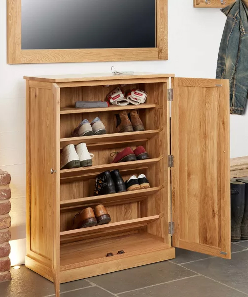 tủ giày thông minh gỗ tự nhiên