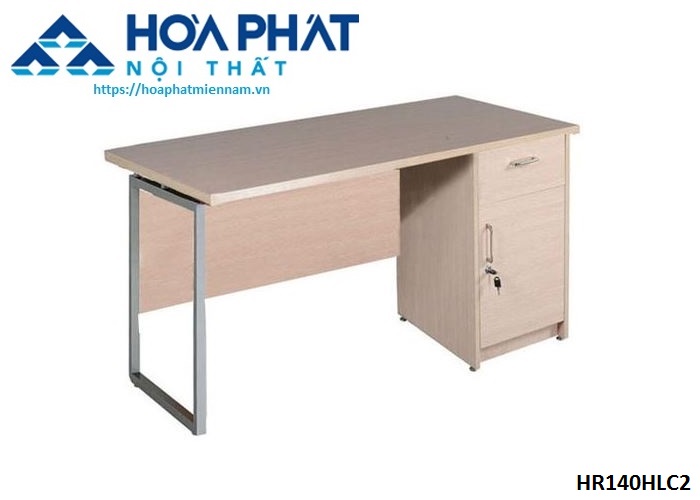 Bàn chân sắt Hòa Phát  HR140HLC2 tích hợp hộc tủ tiện dụng
