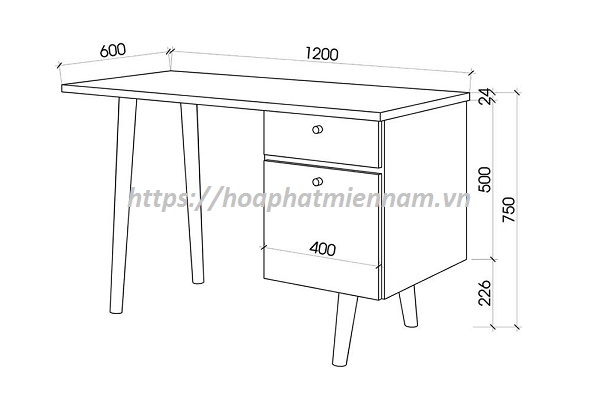 Kích thước bàn làm việc nhân viên văn phòng