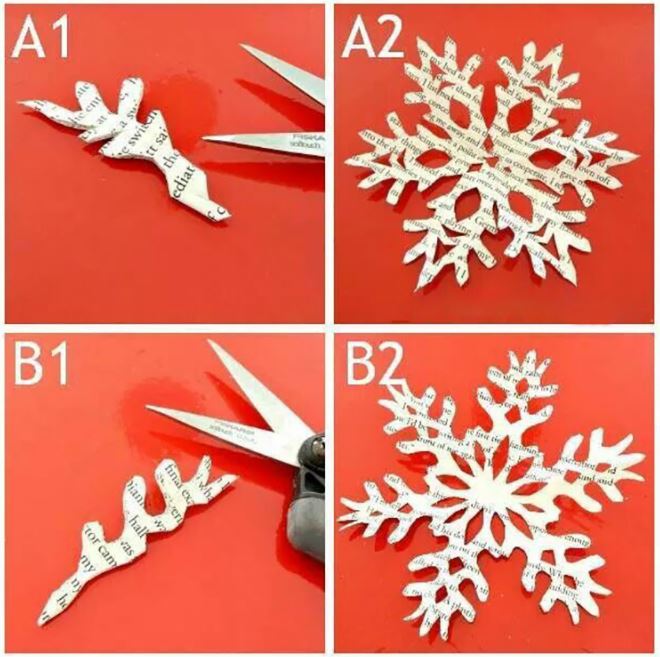 Cách để làm bông tuyết bằng giấy cũng khá đơn giản