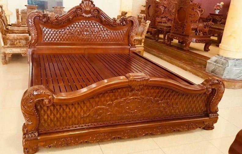 giường gỗ lim