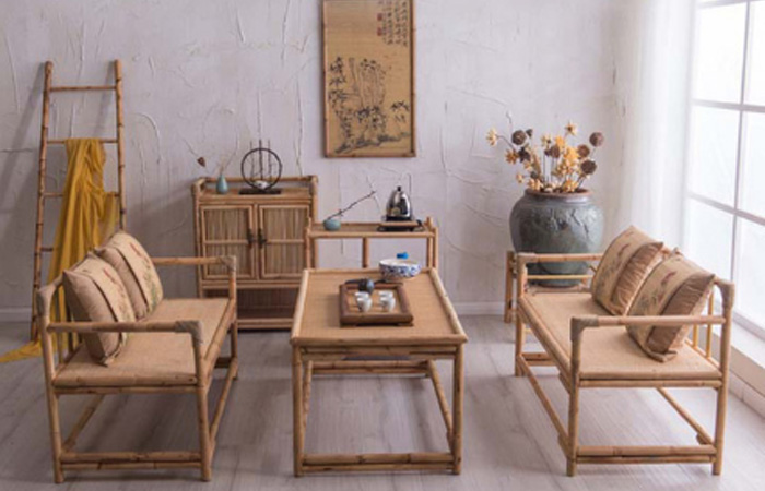Bàn phòng khách bằng tre phong cách Nhật 3 - Ảnh minh họa