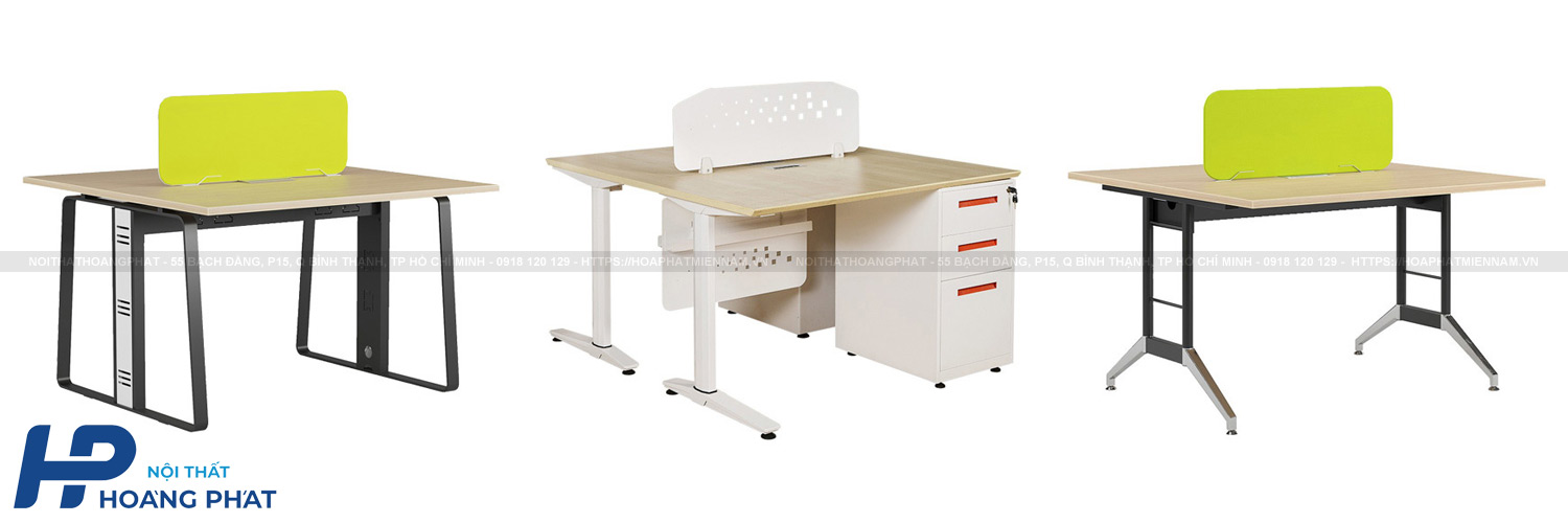 Bàn Làm Việc Vách Ngăn 2 Chỗ Ngồi Nội Thất Hòa Phát