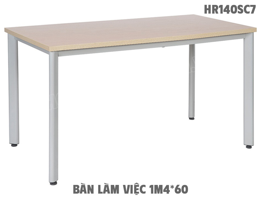 Bàn nhân viên chân sắt mặt gỗ công nghiệp 1m4*60 HR140SC7