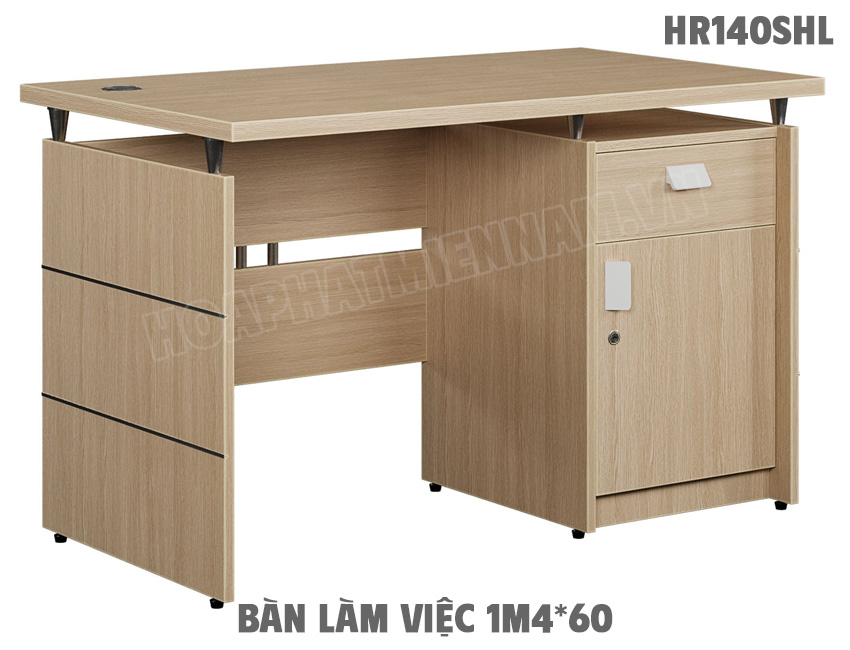 Bàn làm việc 1m4*60 hộc liền HR140SHL