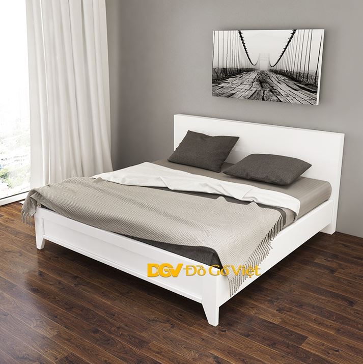 Giường ngủ màu trắng hiện đại giá rẻ