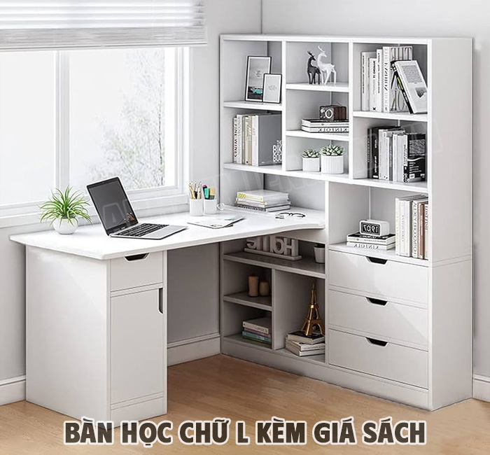 Tại Sao Nên Chọn Bàn Học Chữ L Kèm Giá Sách?
