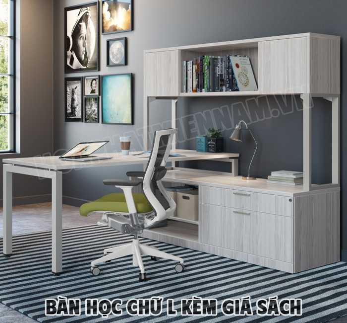 Tiêu Chí Lựa Chọn Bàn Học Chữ L Có Giá Sách
