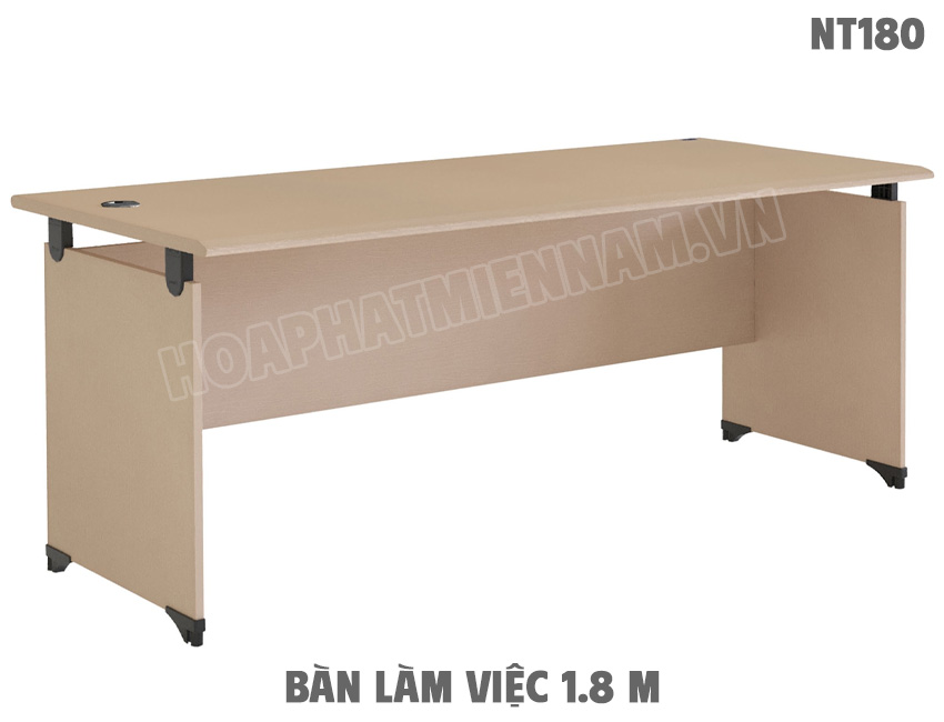 Mẫu bàn làm việc 1.8m gỗ công nghiệp NT180