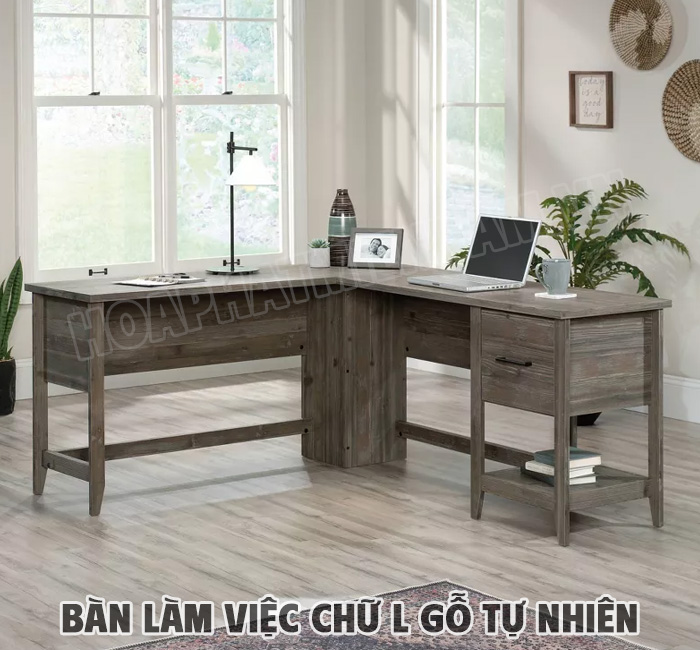 Bàn Làm Việc Chữ L Gỗ Tự Nhiên Là Gì?