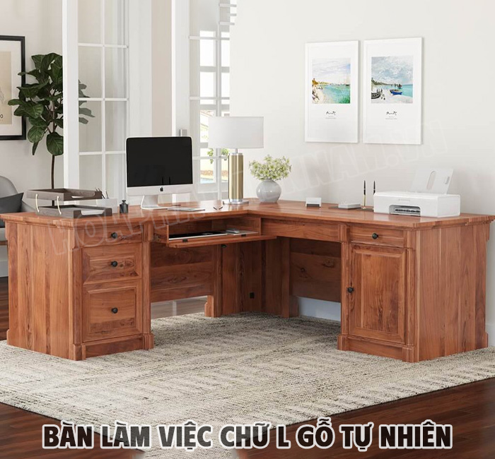 Công Năng Và Lợi Ích Của Bàn Làm Việc Chữ L Gỗ Tự Nhiên