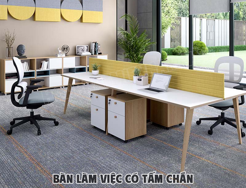 Các loại tấm chắn bàn làm việc phổ biến