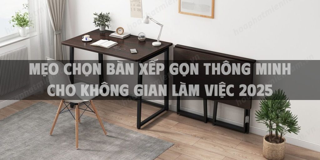 Mẹo chọn bàn xếp gọn thông minh cho không gian làm việc 2025