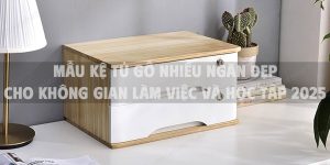 Mẫu kệ tủ gỗ nhiều ngăn đẹp cho không gian làm việc và học tập 2025