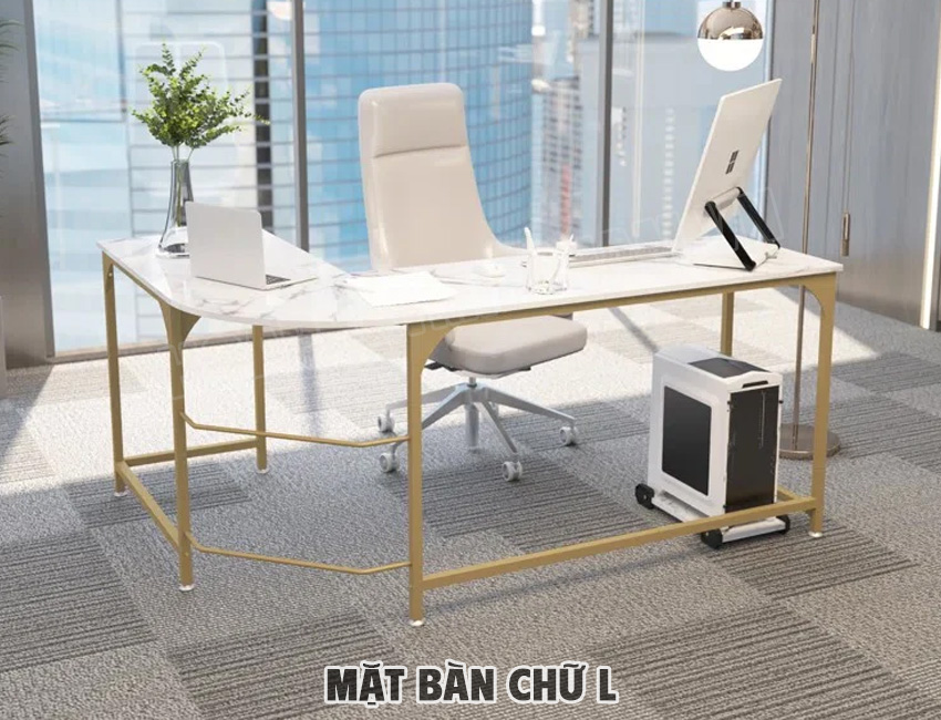 Mặt Bàn Chữ L Bằng Đá