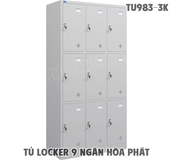Tủ Locker 9 Ngăn Hòa Phát TU983-3K