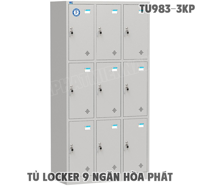 Tủ Locker Sắt 9 Ngăn TU983-3KP