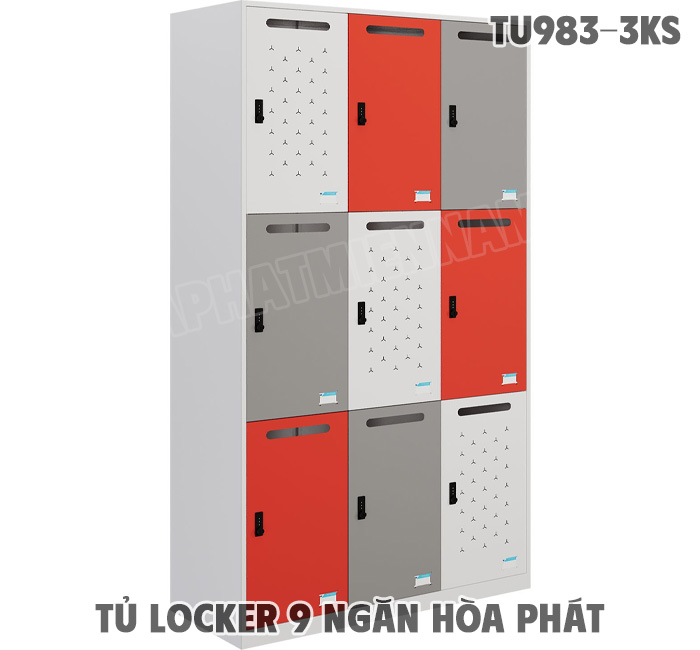 Tủ Locker 9 Ngăn TU983-3KS