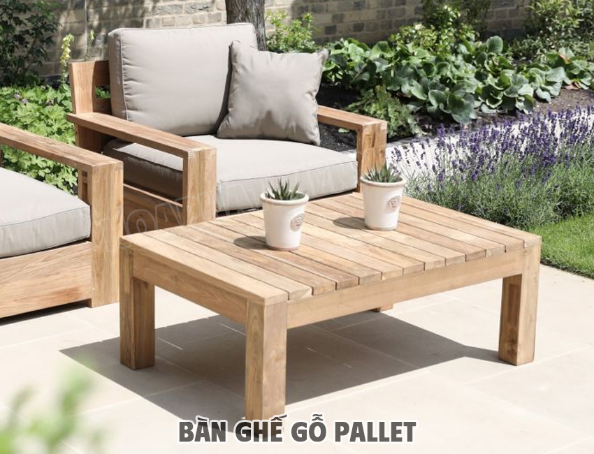 Bàn ghế sofa Pallet