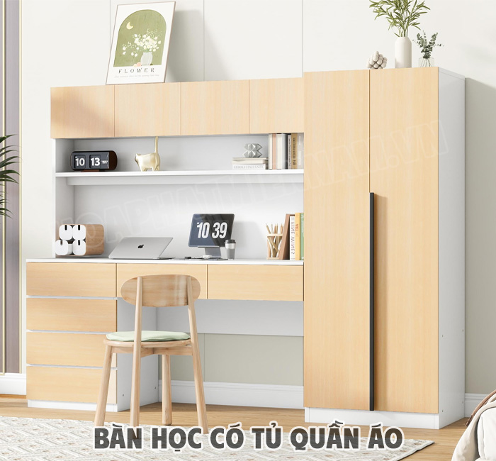 Tiêu Chí Chọn Mua Bàn Học Có Tủ Quần Áo