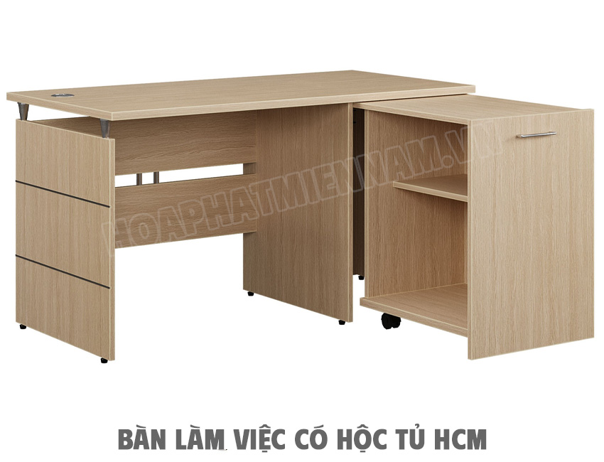 Bàn Làm Việc Có Hộc Tủ Di Động