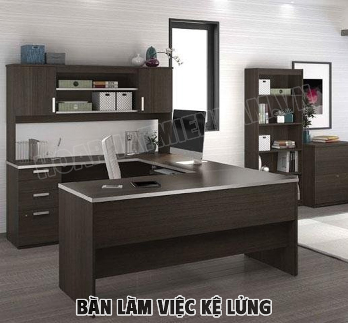 Bàn Làm Việc Kệ Lửng Hình Chữ U