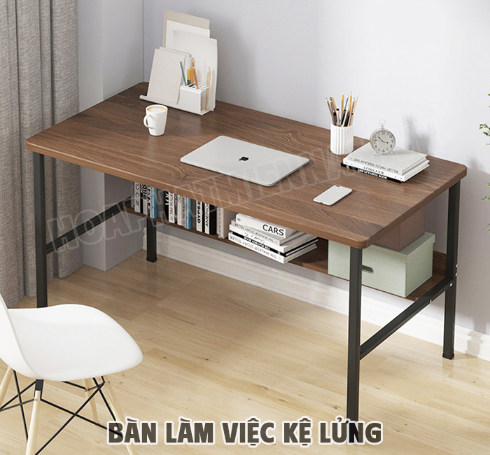 Cách Bố Trí Bàn Làm Việc Kệ Lửng