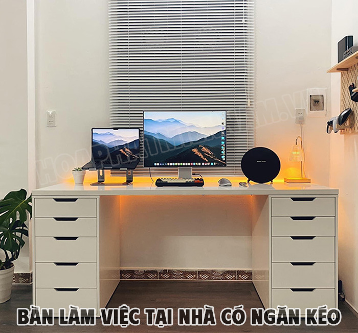 Tại sao nên chọn bàn làm việc tại nhà có ngăn kéo?