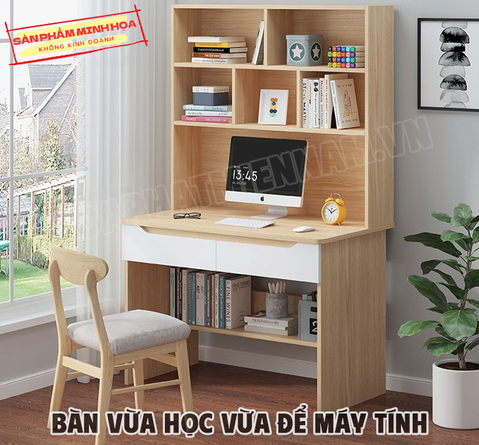 Bàn học có kệ sách/ kệ CPU