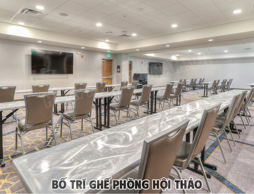 Bố Trí Ghế Phòng Hội Thảo Kiểu Lớp Học (Classroom Style)
