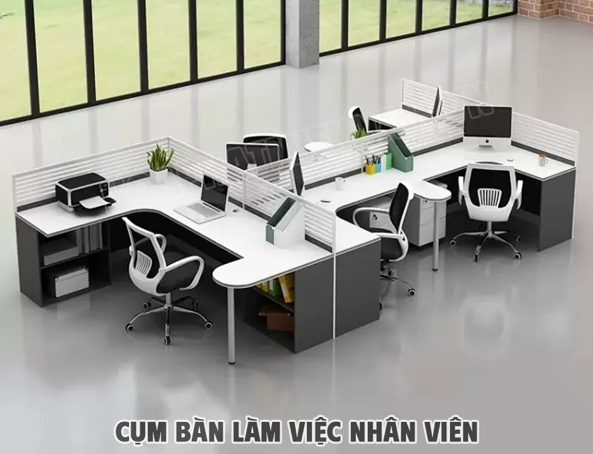 Cụm bàn làm việc 5 người