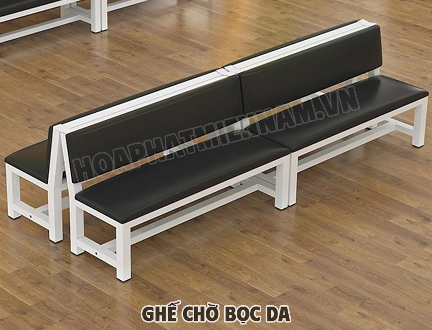 Cấu tạo của ghế chờ bọc da