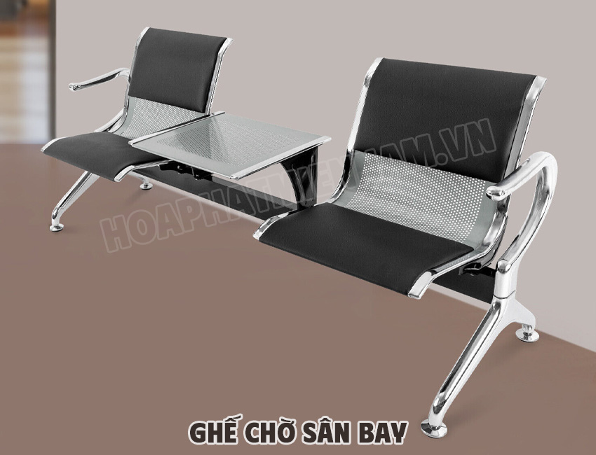 Ghế Chờ Cao Cấp Có Đệm Và Bàn Viết