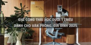 Ghế công thái học dưới 1 triệu dành cho văn phòng, gia đình 2025
