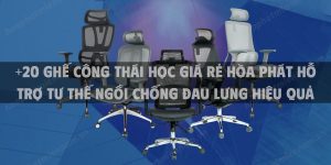 +20 Ghế công thái học giá rẻ Hòa Phát hỗ trợ tư thế ngồi chống đau lưng hiệu quả