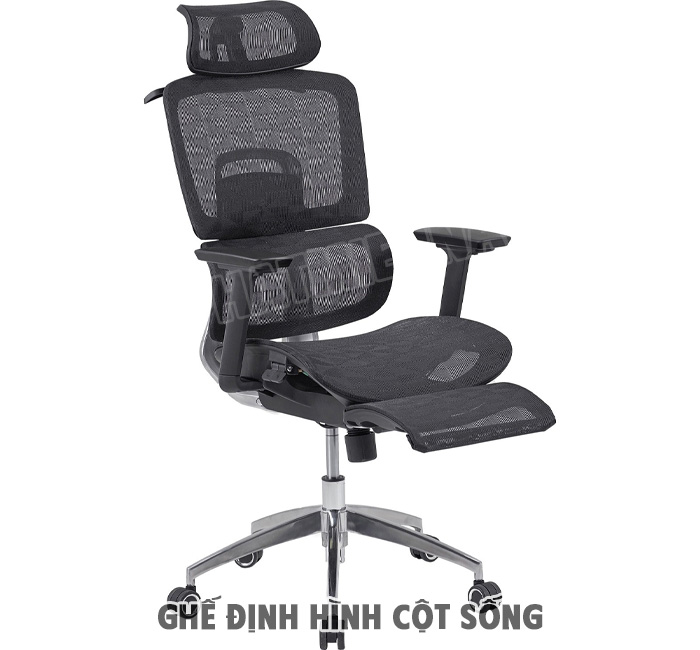 Ghế Công Thái Học Hỗ Trợ Định Hình Cột Sống