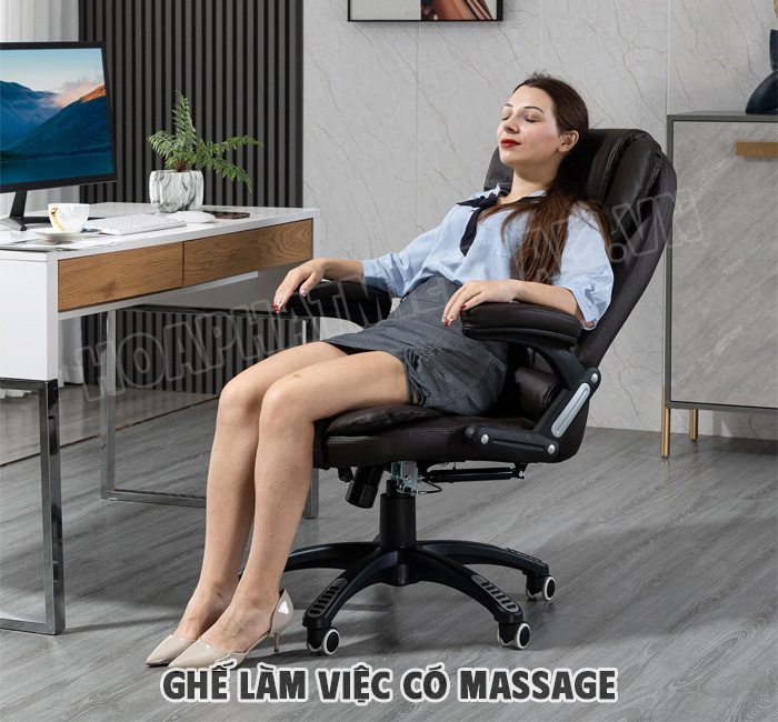 Các loại ghế làm việc có massage phổ biến