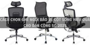 Cách chọn ghế ngồi bảo vệ cột sống hiệu quả cho dân công sở 2025