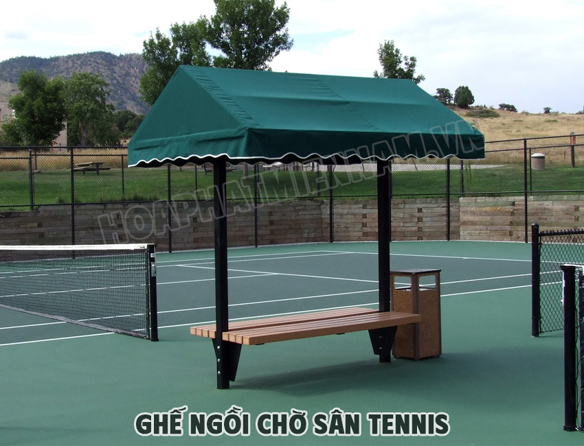 Ghế Chờ Có Mái Che Sân Tennis