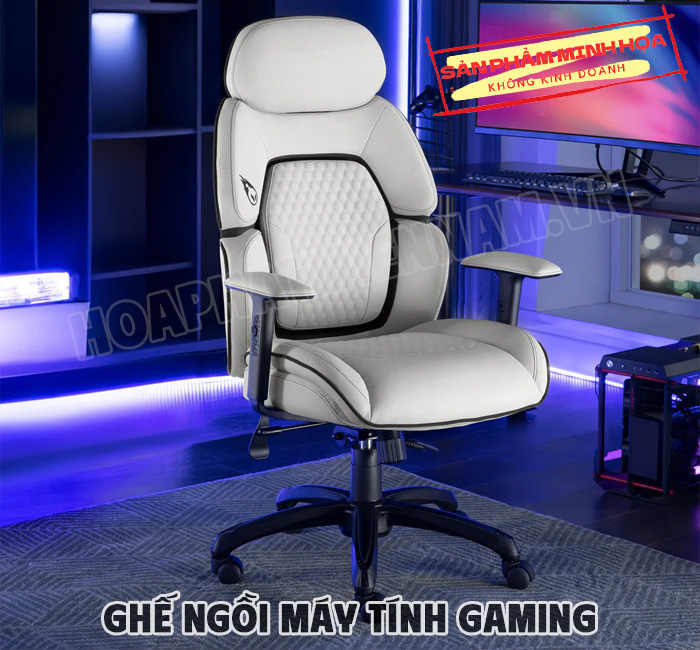 ghế ngồi máy tính gaming da thật